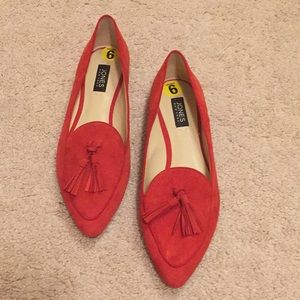 Red sued loafer Jones New York Ladies 9 flats